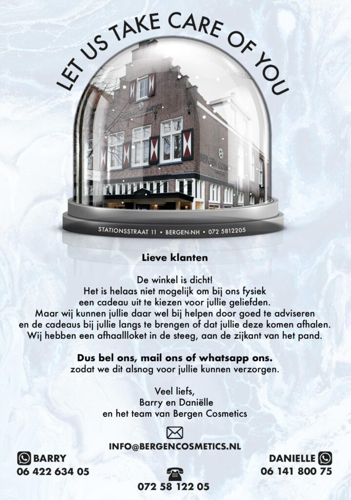 Let us take care of you Bergen Cosmetics Let us take care of you Bergen Cosmetics